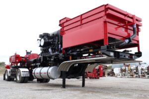 red frac pump, frac rig, industrial diesel